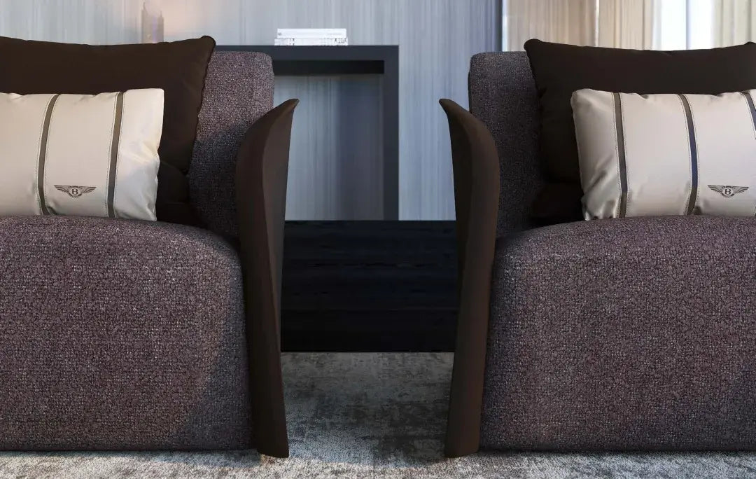 Luxury modern interior living room furniture leather single sofa chair W003SF1B Bentley style Swan Sofa,Living room single-seater, multi-seater sofa