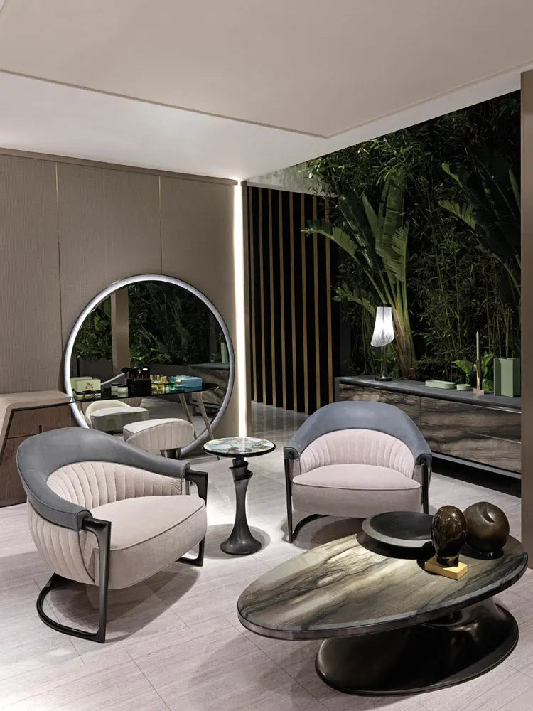 Luxury modern metal leisure accent chair W011SF11B Visionnaire style Grace leisure chair single chair