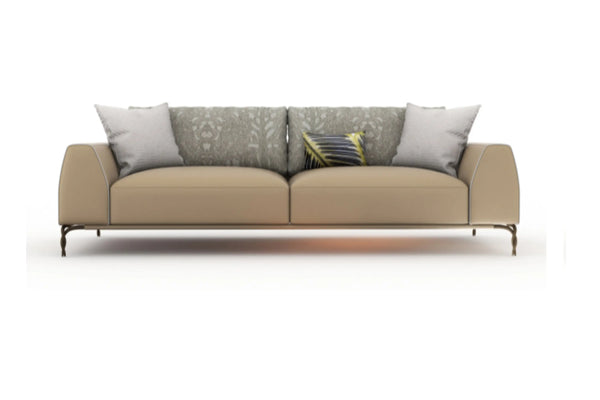 Metal-Leg Sofa - Contemporary Elegance and Durability WH303SF3B Three-seat sofa type B W