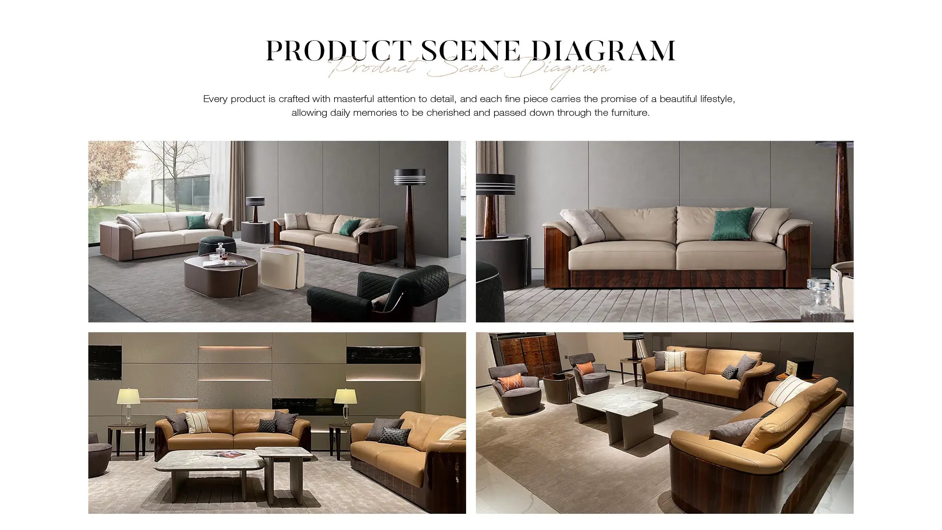 Modern British Style Leather Sofa Set with Silver Metal Strips W016SF2 Bentley style Tiverton Sofa