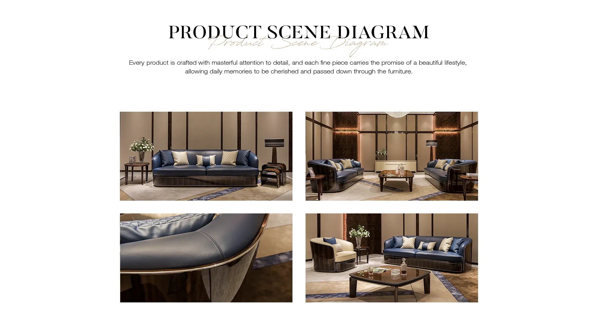 Modern British-Style Bentley Bampton Leather Sofa Set W010SF1 – Luxury Living Room Furniture