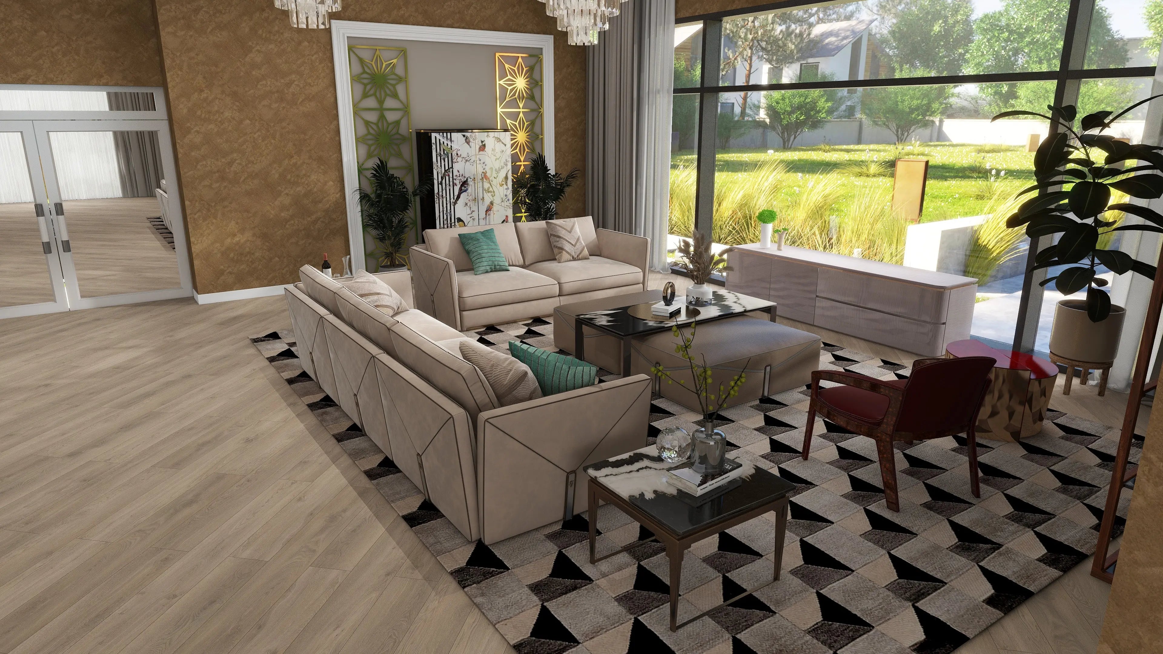 Modern Minimalist Wooden TV Stand W009H12 Bentley TV Cabinet