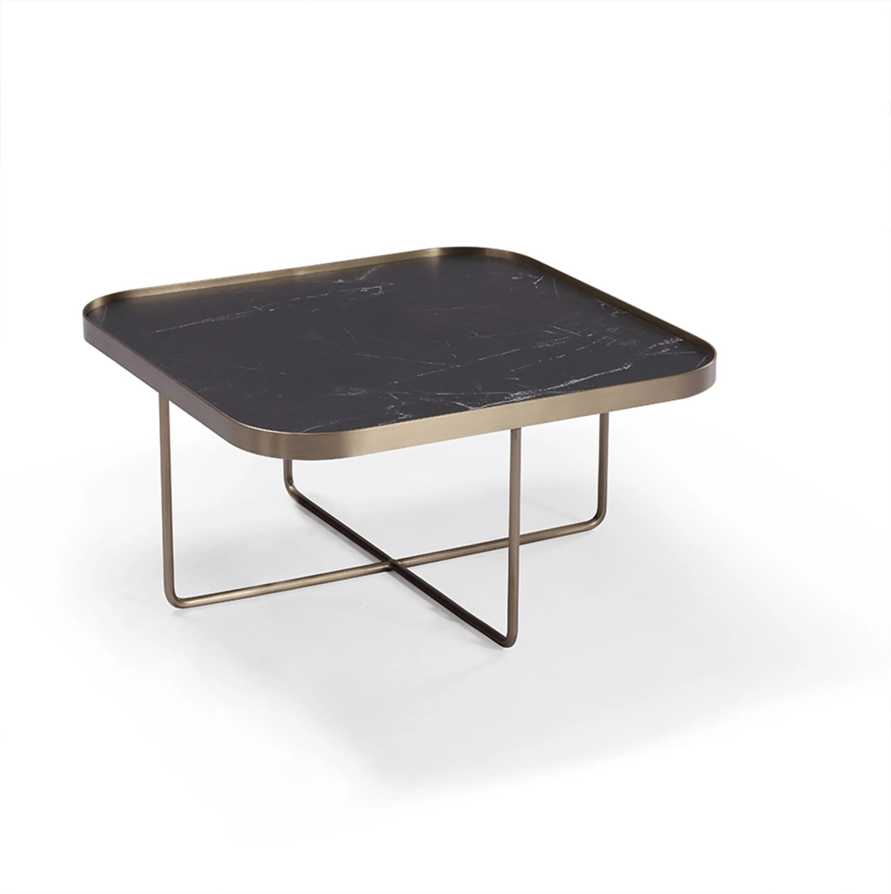 Modern Stainless Steel Composite  HC-1915-3 Tea Table VV