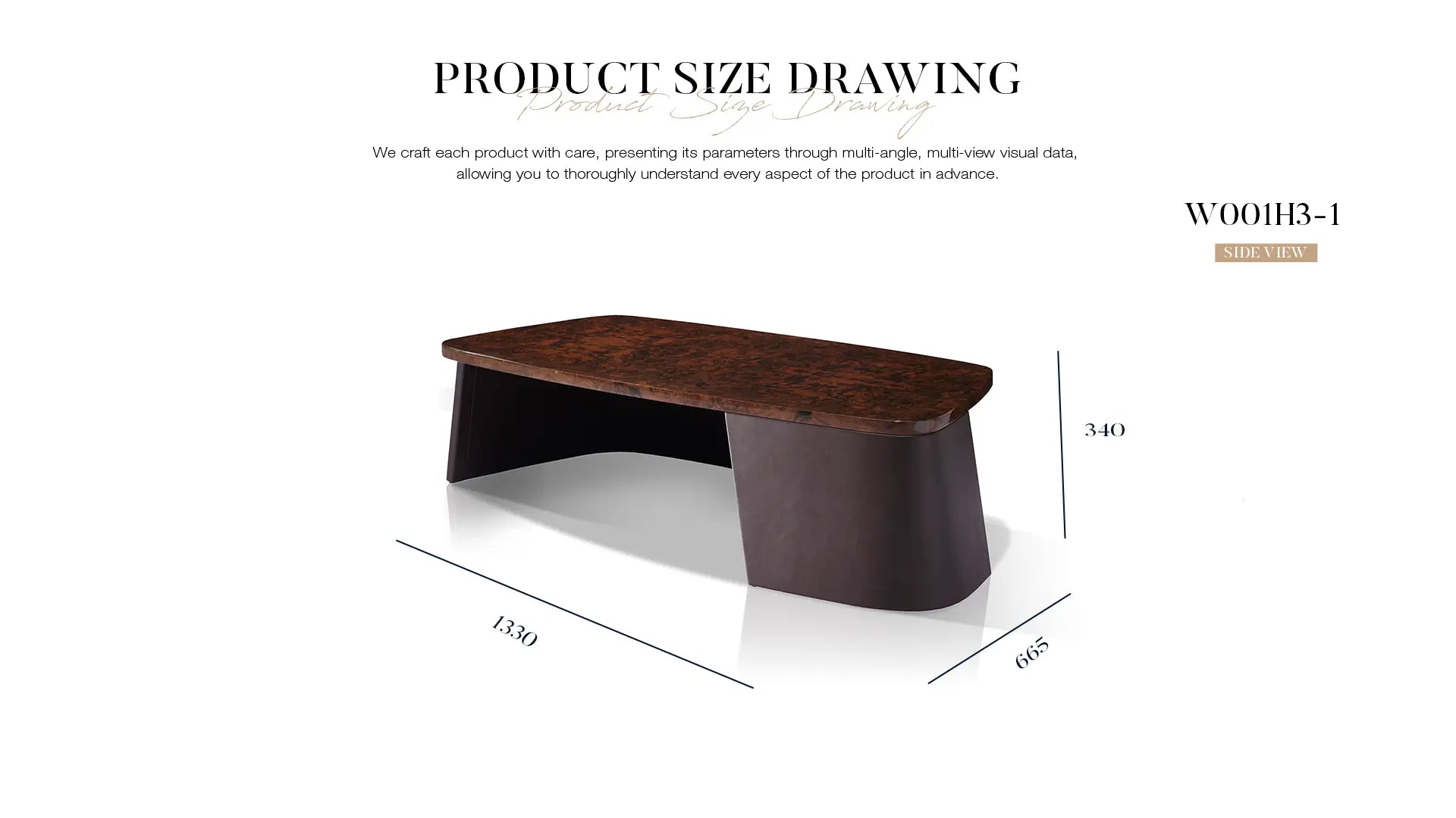 Modern luxury walnut veneer coffee table W001H3-1  Bentley style Kew Coffee Table Tea table Coner table W