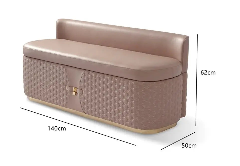 Pink Leather Bedroom Ottoman Bed End Stool Bench W002B18 Bentley end of bed stool W