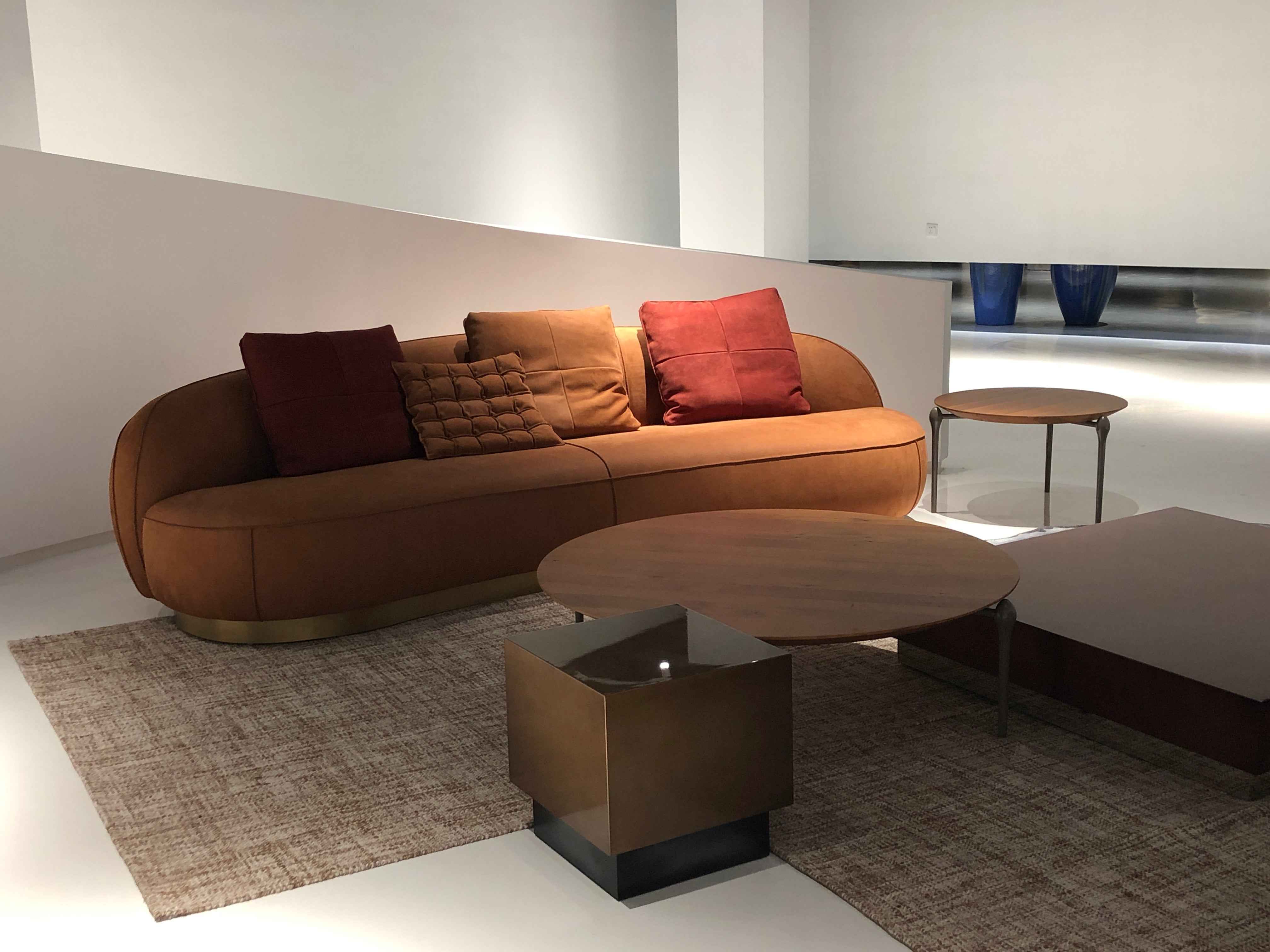 SF-368 Three-seater sofa Chaise sofa Brushed Leather