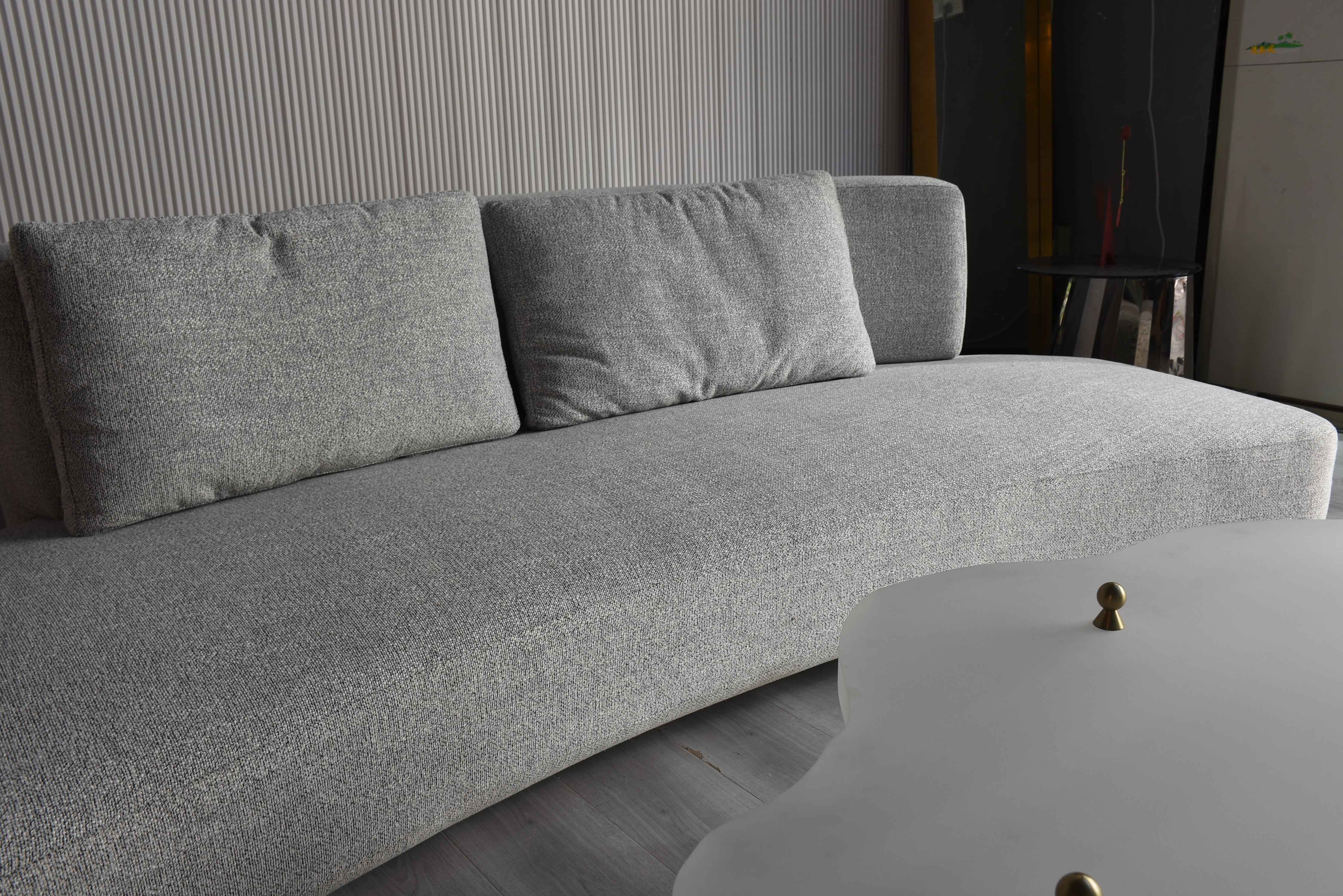 SF-463 Curved Fabric Sofa