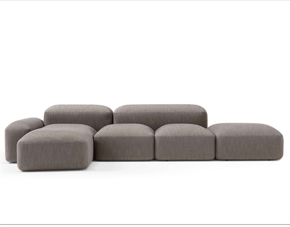 SF-468  Creative Pebbles Combination Multi-Person Fabric Sofa