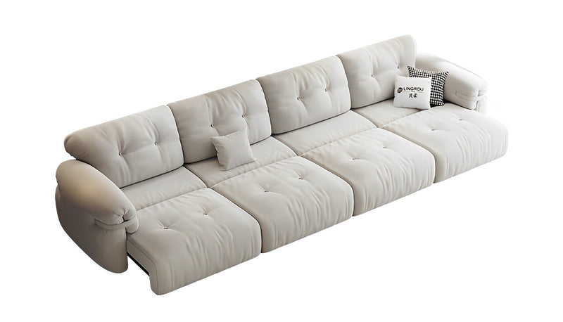 Flexible electric function Cloud sofa bed modern simple living room zero wall human kennel telescopic fabric TMSF-1 sofa