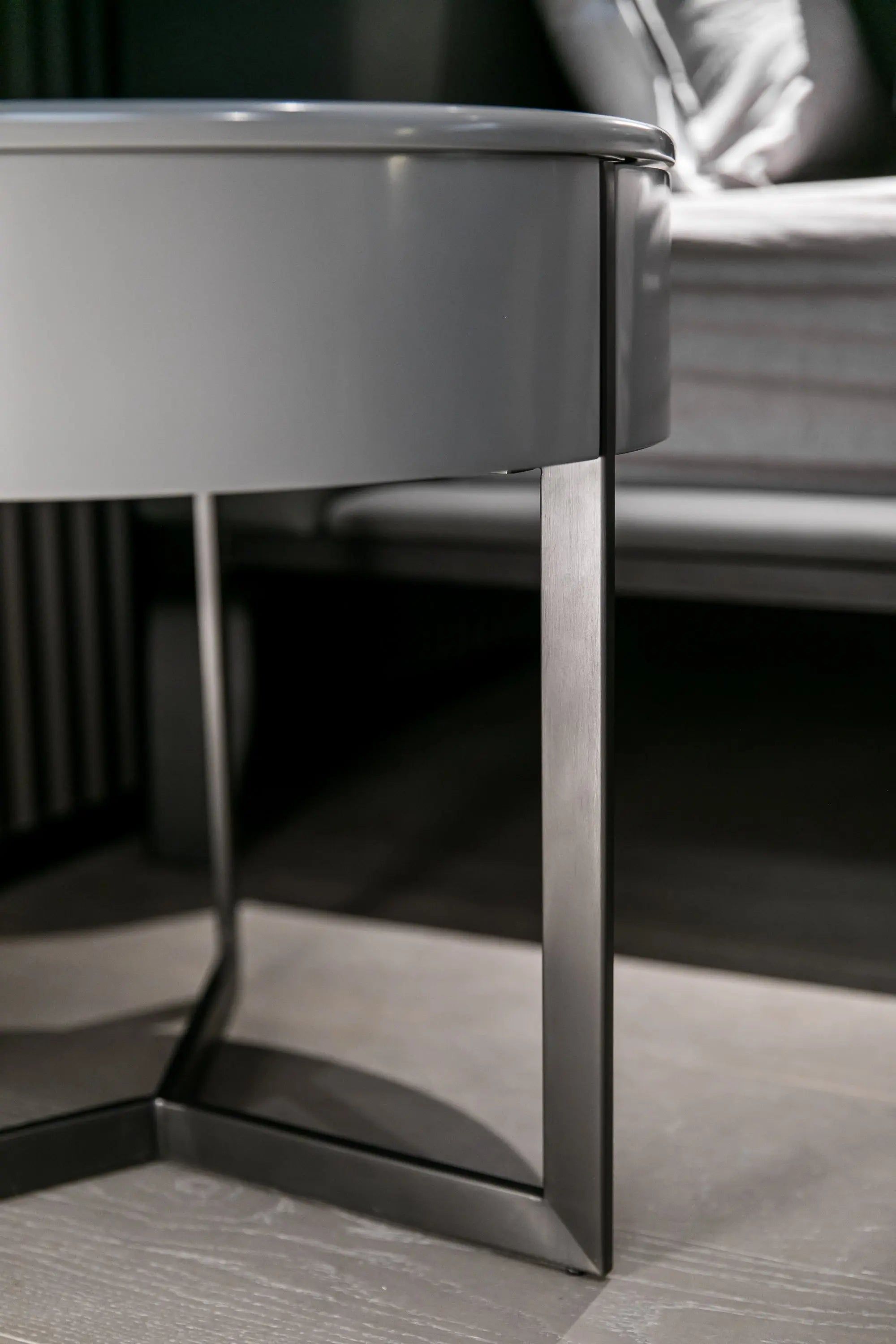 Sleek Grey Bedside HX-2071-2 Table VV