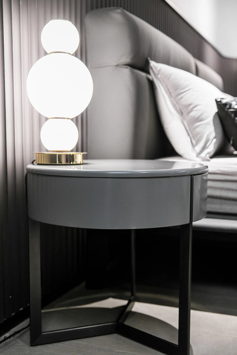 Sleek Grey Bedside HX-2071-2 Table VV