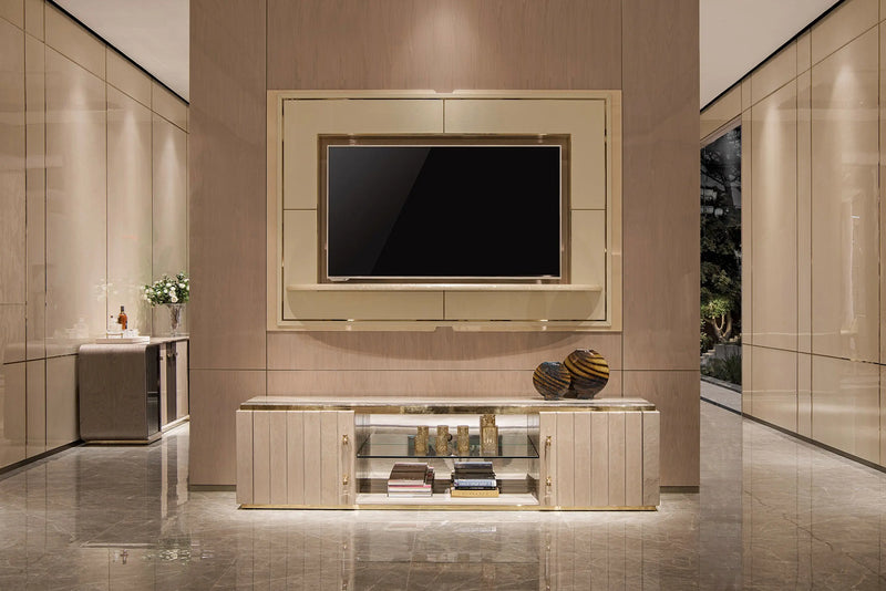 Sleek and Functional TV Stand - Elevate Your Entertainment Space W012H12 Bentley TV Cabinet W