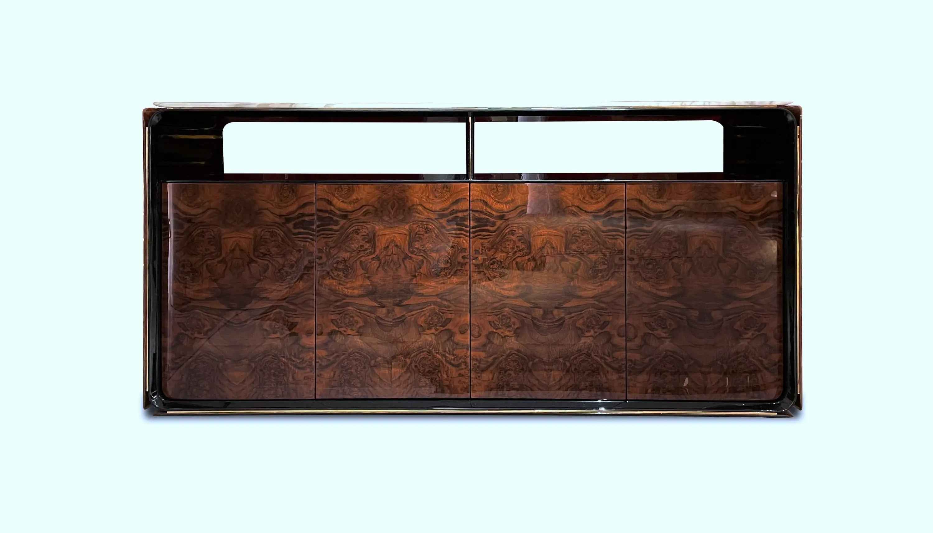 Solid Wood Marble Top Sideboard W015D7 Bentley Wine Cabinet Sideboard chest of drawers