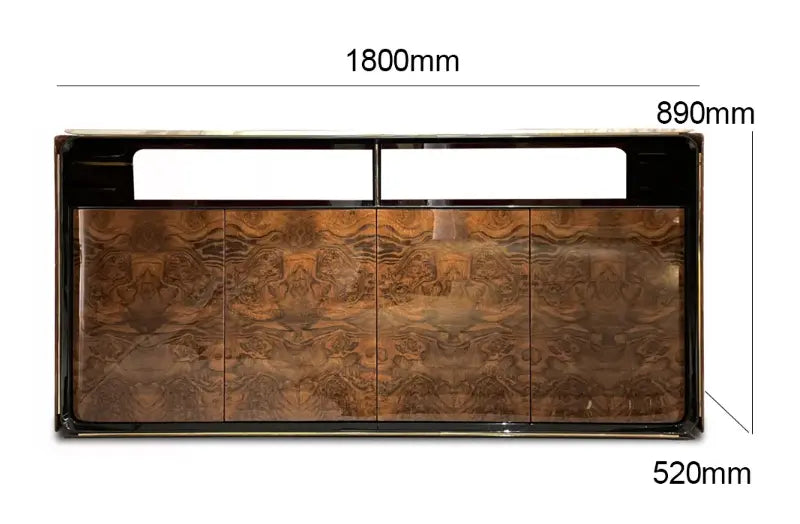 Solid Wood Marble Top Sideboard W015D7 Bentley Wine Cabinet Sideboard chest of drawers