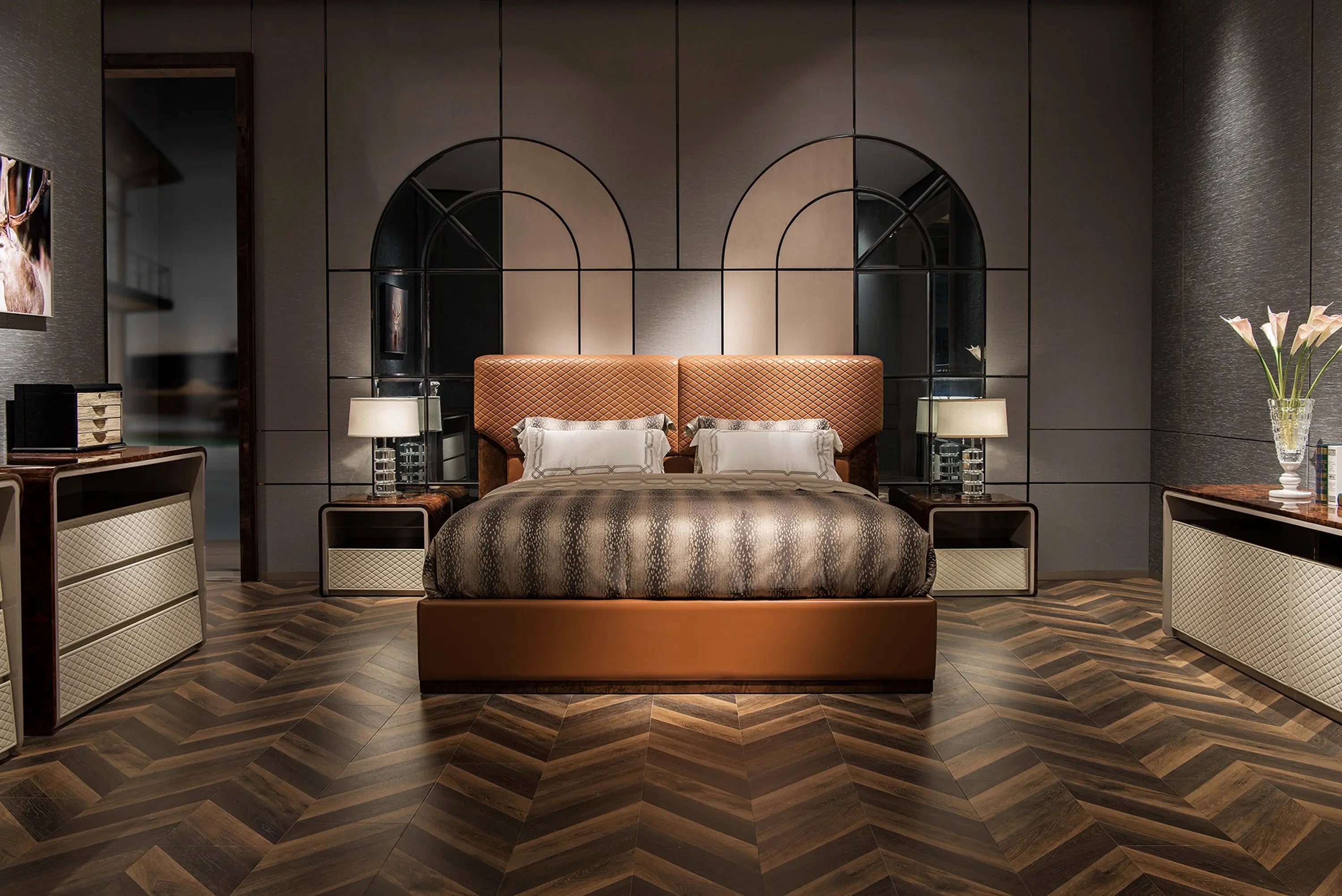 Upholstered Kingsize Modern Leather Bed W006B10 Bentley style Berwick Bed Bedroom queen bed, comfortable and soft