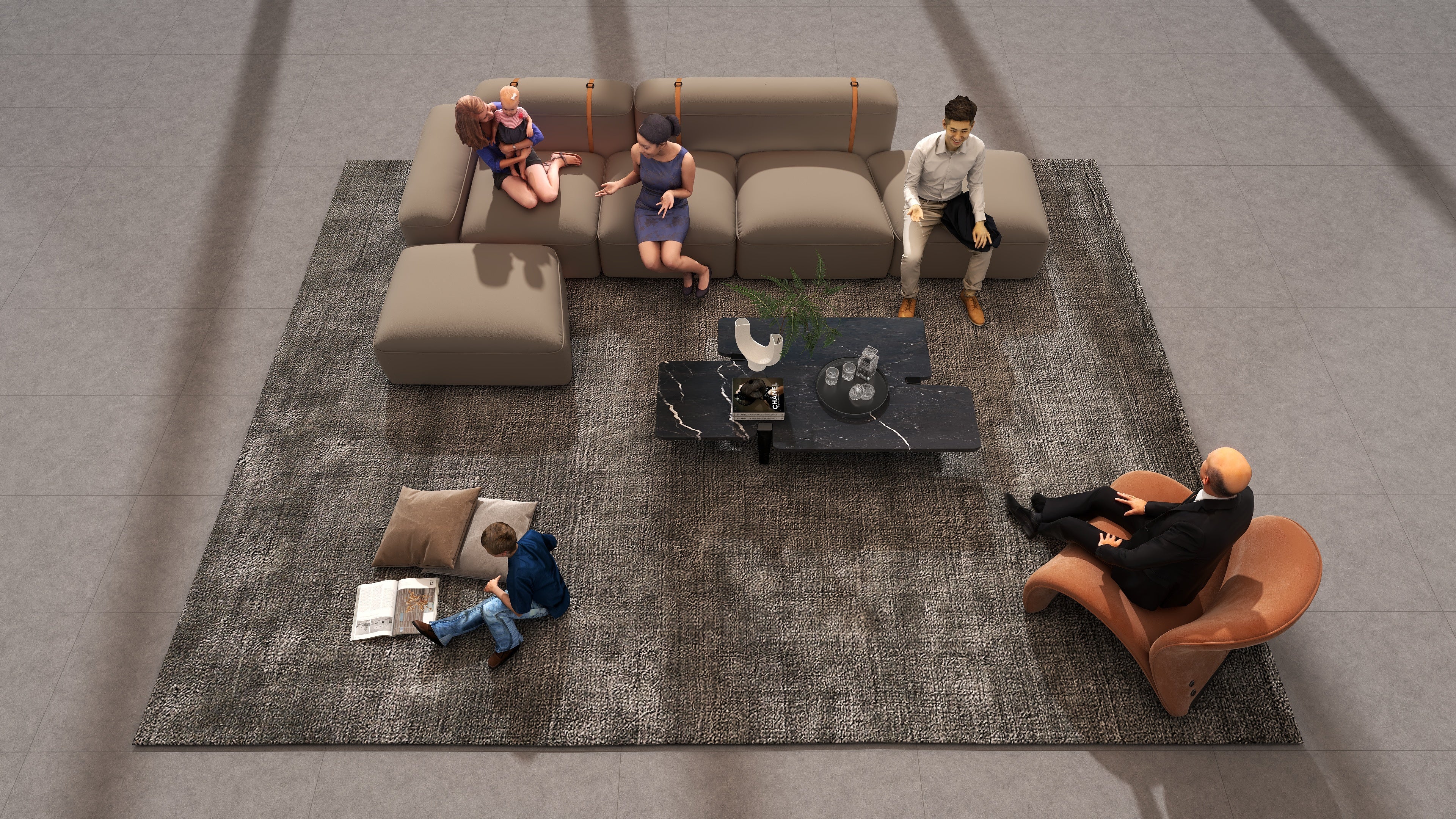 HC-2162-1  Unusual coffee table - Chiuchiufurniture