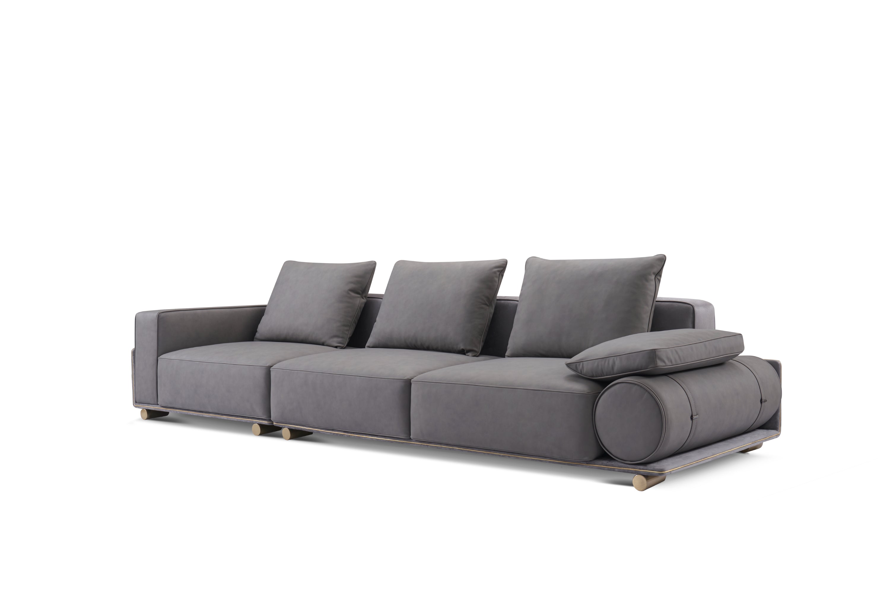 Italian minimalist A65 leather sofa simple aesthetics VJ3-2102 sofa DD