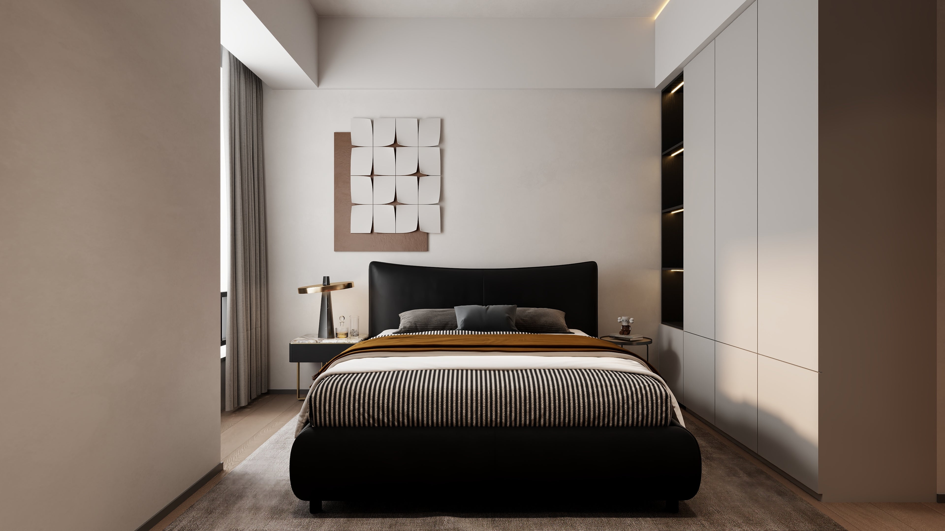 VJ3-2376-1 Bed Modern minimalist style - Chiuchiufurniture