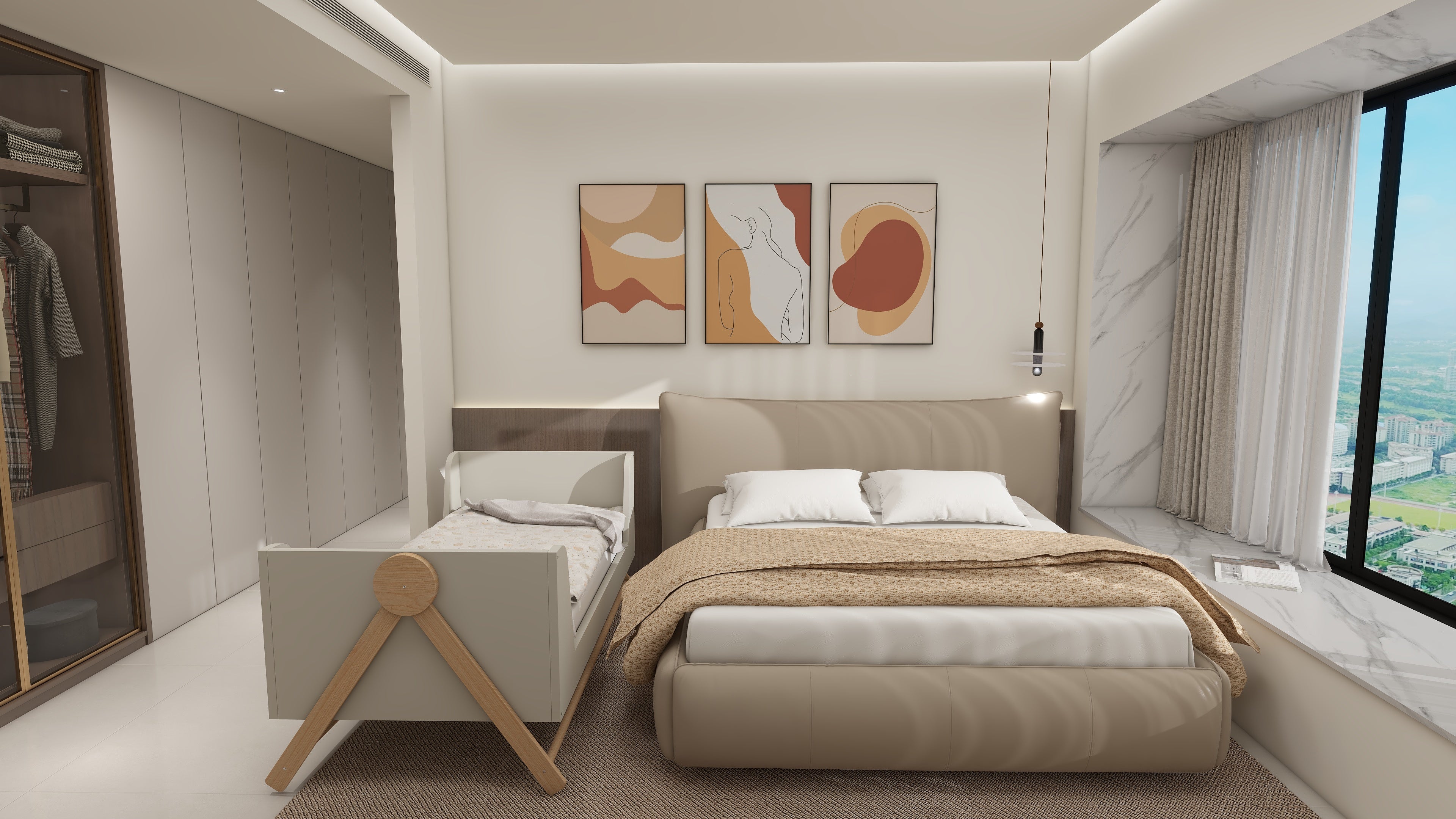 VJ3-2376-1 Bed Modern minimalist style - Chiuchiufurniture