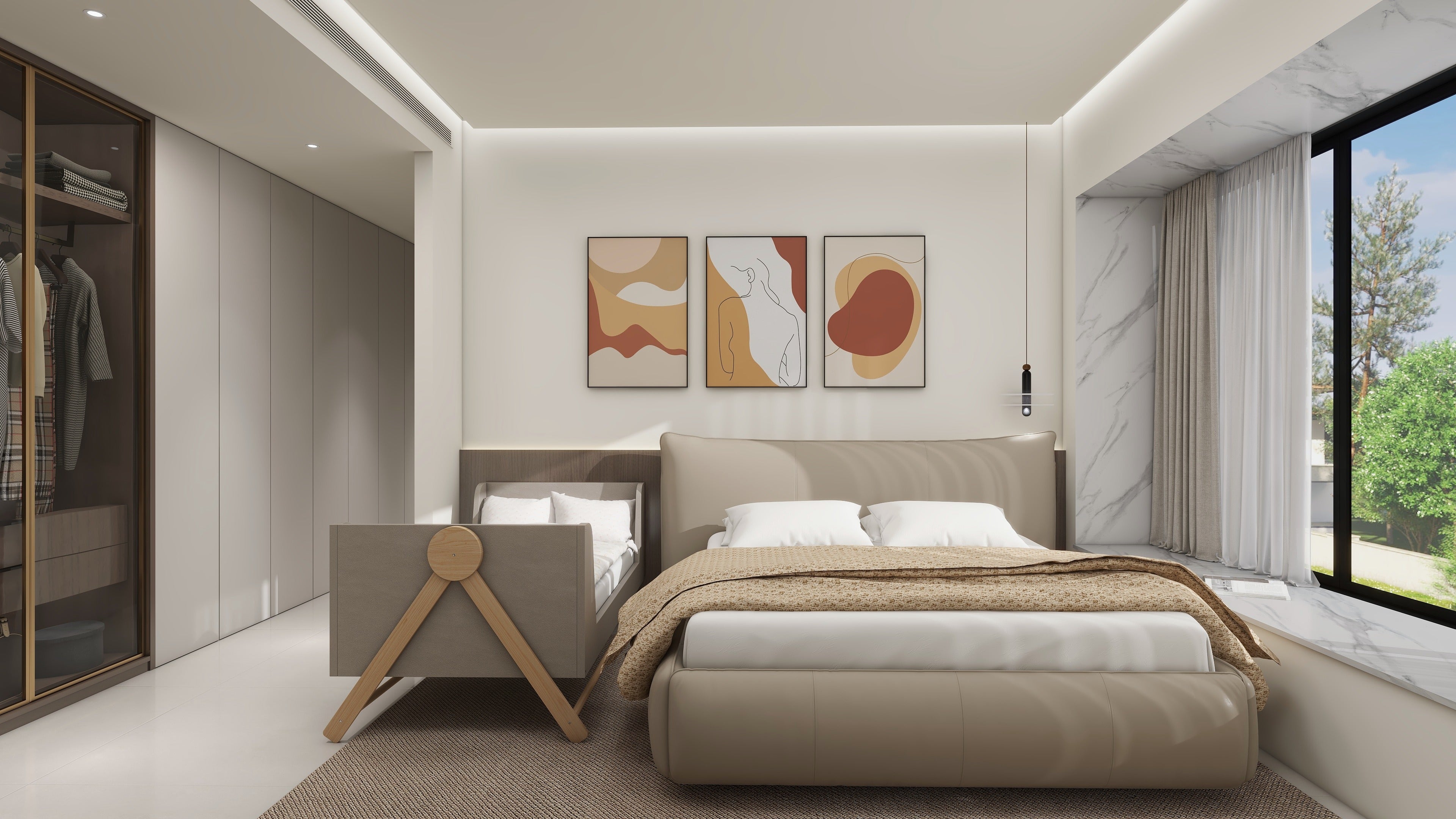 VJ3-2376-1 Bed Modern minimalist style - Chiuchiufurniture