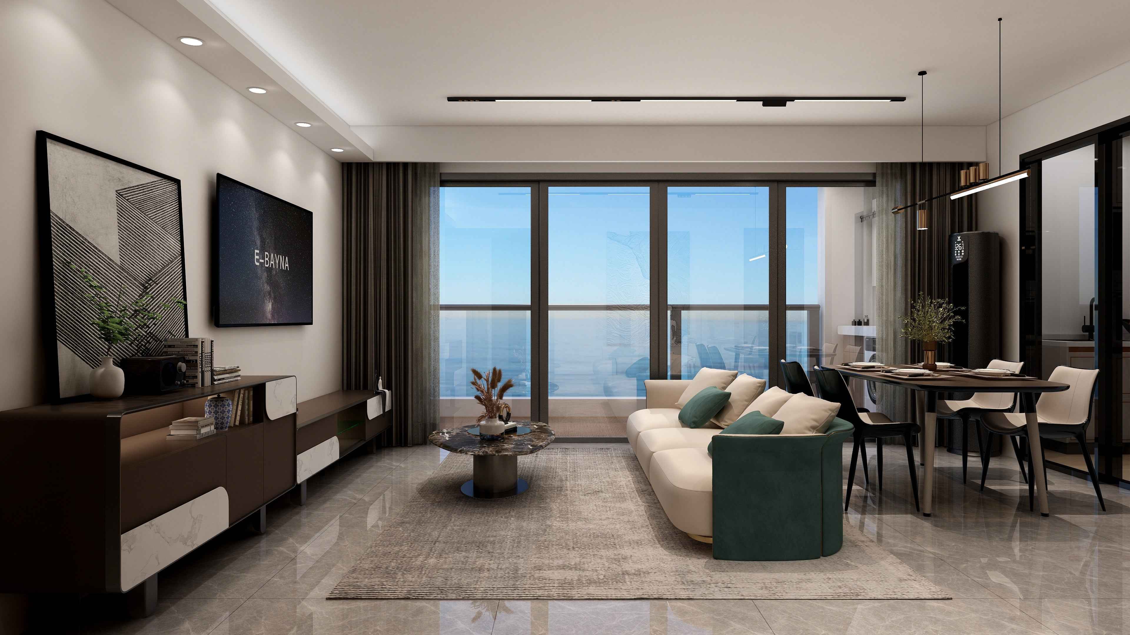 Modern Minimalist A64 Leather Sofa Bentley Style Ramsey Multi-Position Sofa VJ5-2105 - Luxury for Living Room