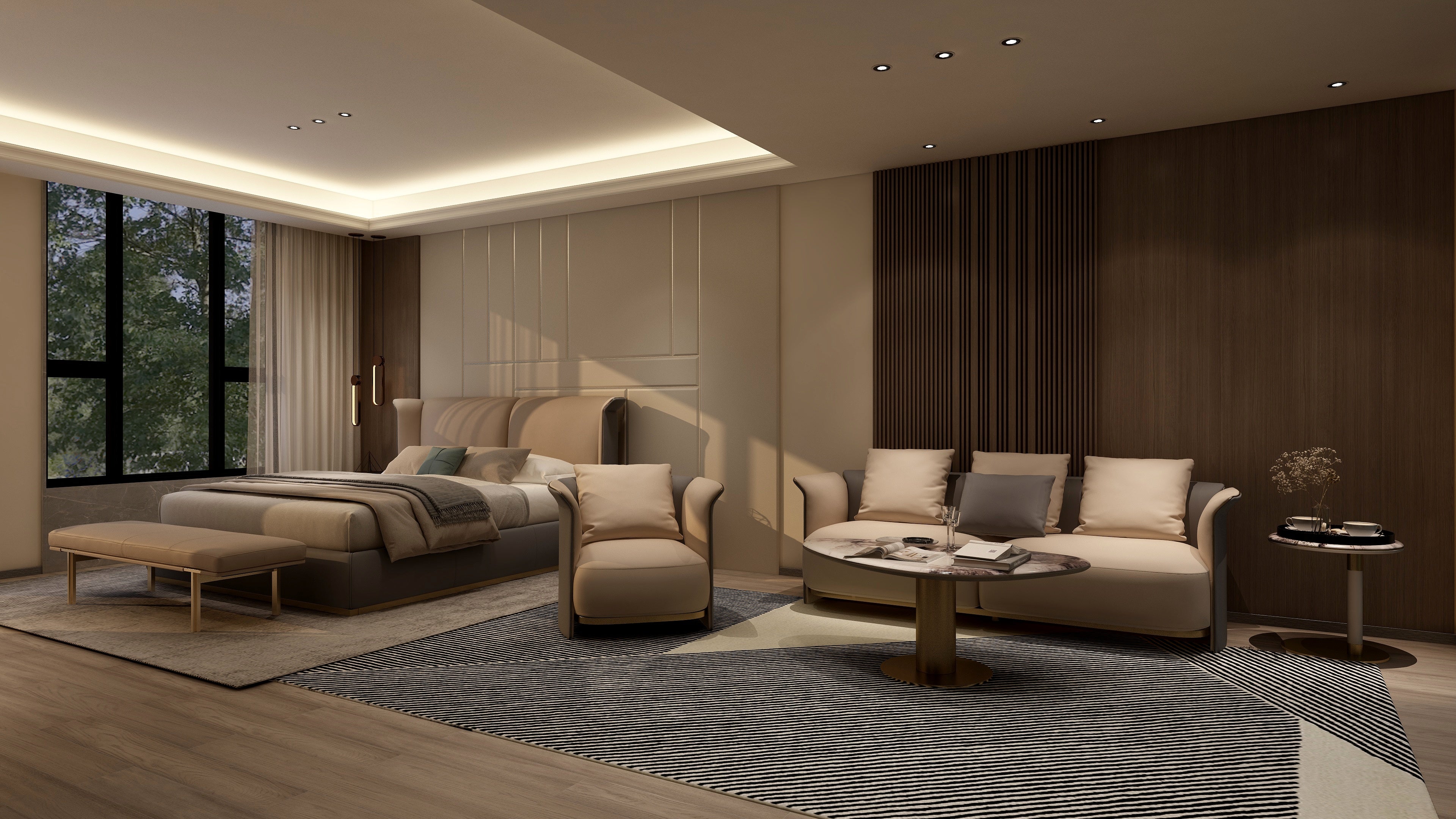 Modern Minimalist A64 Leather Sofa Bentley Style Ramsey Multi-Position Sofa VJ5-2105 - Luxury for Living Room