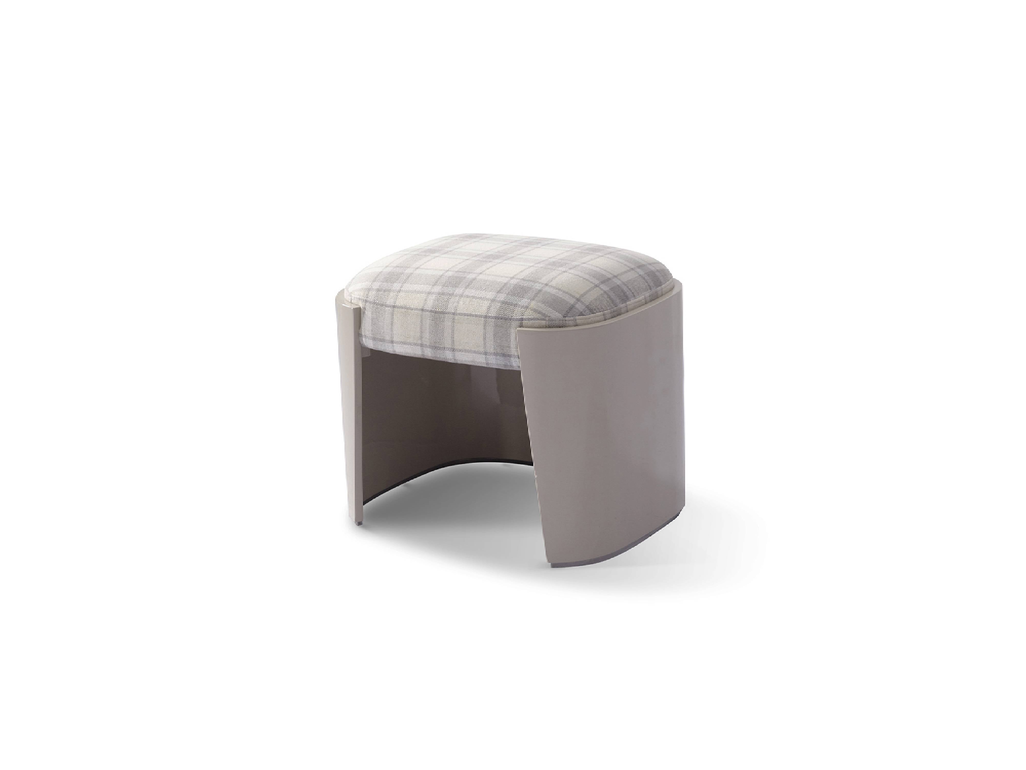 Modern Simple Upholstery Fabric Dressing Stool W001B16 Bentley Dressing chair Vanity Stool