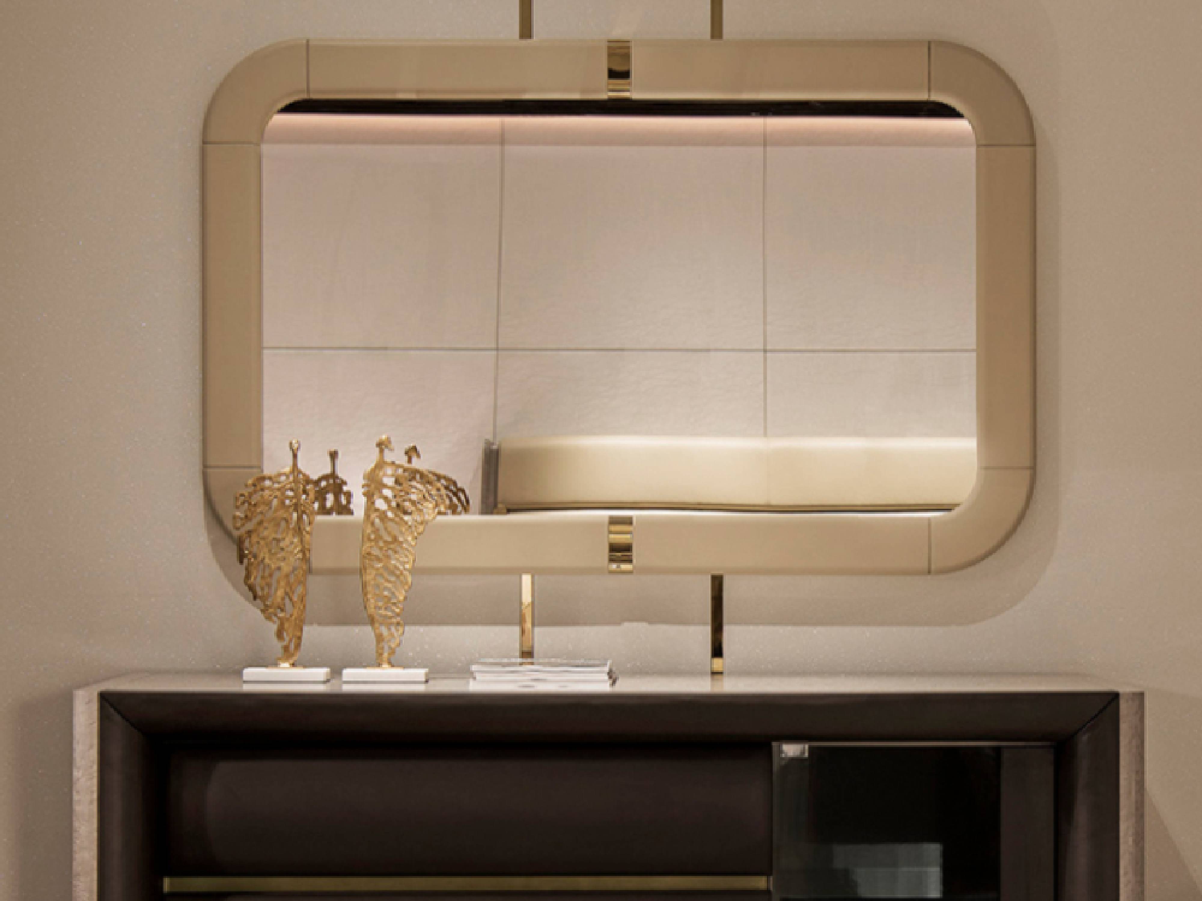 Villa Entrance Way Console Wall Mirror Bentley W012B17 Mirror,Wall decorations