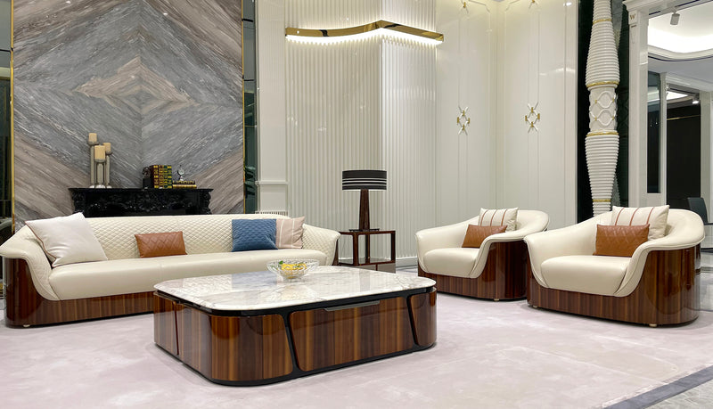 Elegant Living Room Wood Veneer Corner Table: A Stylish Focal Point W010H6D Bentley Coffee Table Tea table Coner table