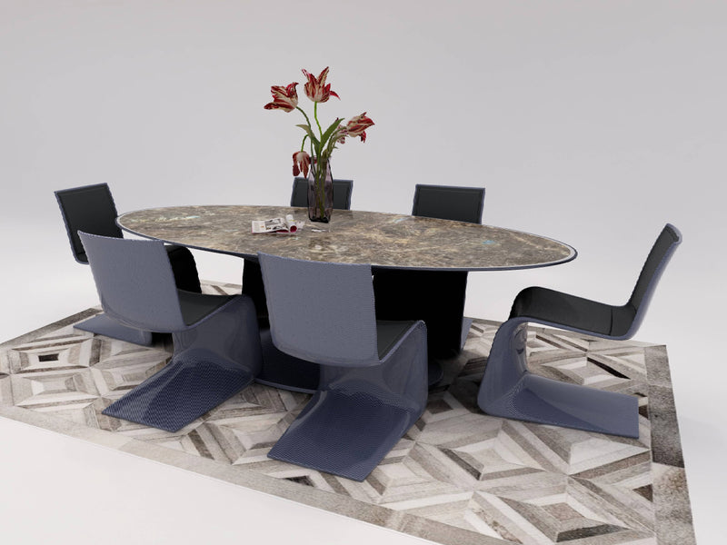 Bugatti Style Atlantic Dining Table W018D1 – Modern Luxury Dining Table Dining Set