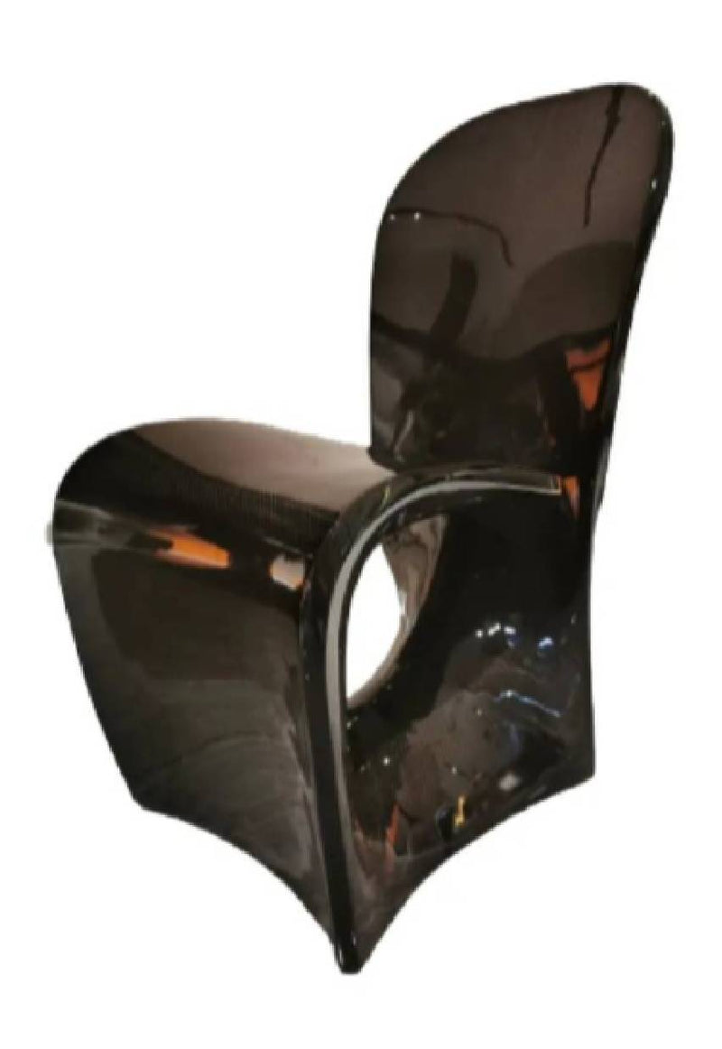 Bugatti Style Dining Chair - Luxury Carbon Fiber Dining Chair with Leather or Hardware Accents W018D6B