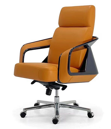 Bugatti-Style High Back Office Chair - Luxury Carbon Fibre and Leather Executive Chair-W018S21