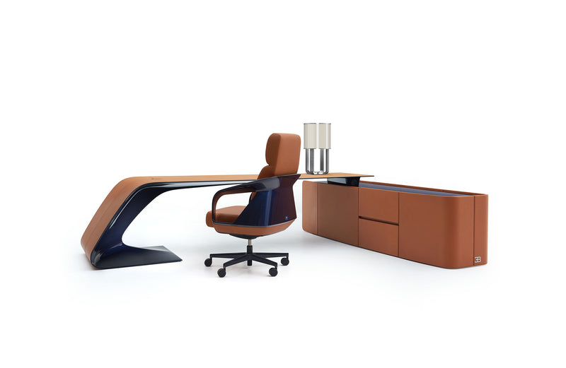 Upgrade your workspace with our high quality office table, Bugatti Style Boss Table W018S28.