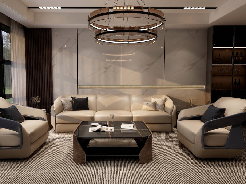 Italian Light Luxury Sofa, W018SF1  Bugatti Style Royale Single, multi-seat sofas，high-end luxury atmosphere