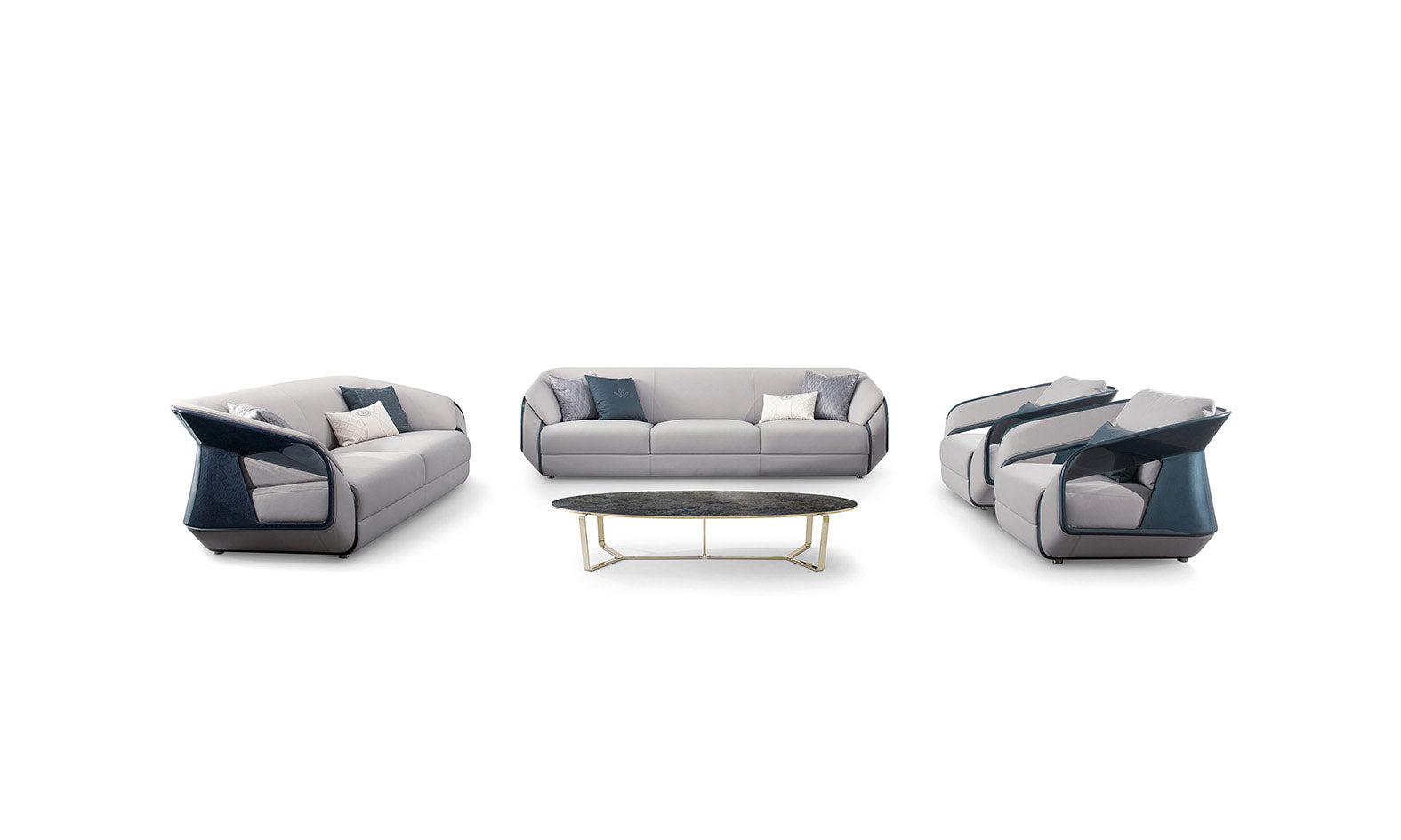 Bugatti Style Sofa - Italian Luxury Sofa Set W018SF1, Single, Multi Seats Sofa