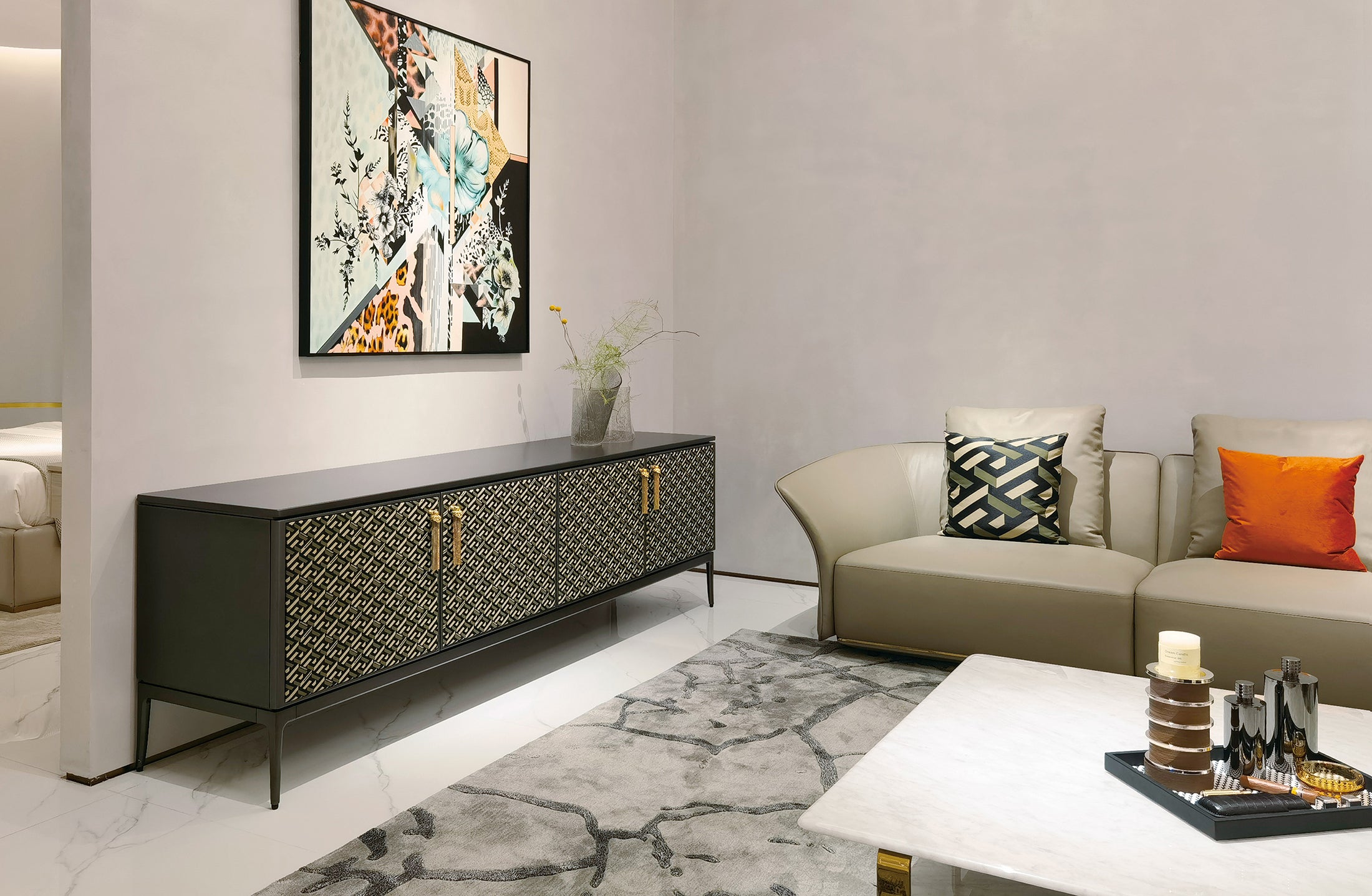 Contemporary Minimalist Leather Sofa: Elegance and Comfort Redefined WH313SF1R Sofa