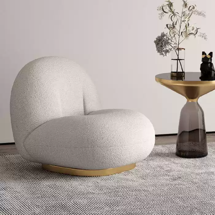 XXY-363  Leisure chair    Creative little chubby Netflix single lamb's wool chair sofa chair