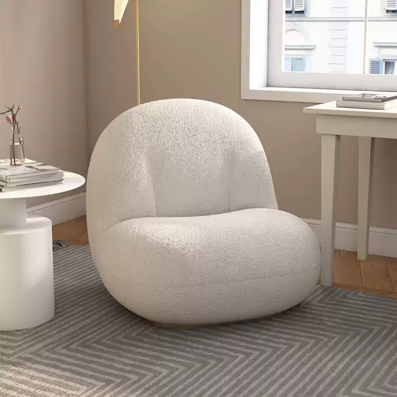 XXY-363  Leisure chair    Creative little chubby Netflix single lamb's wool chair sofa chair