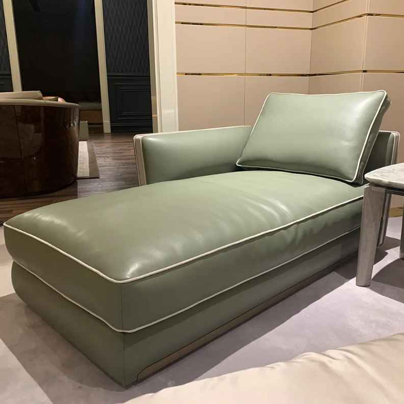 Antique Bronze Metal Finish Chaise Lounge Sofa W011SF10 Visionnaire style Bastian Dual Lounge chair Recliner Sofa