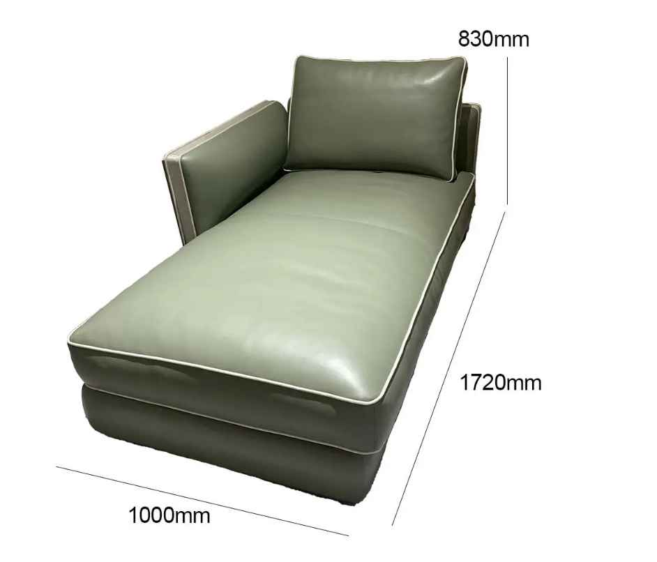 Antique Bronze Metal Finish Chaise Lounge Sofa W011SF10 Visionnaire style Bastian Dual Lounge chair Recliner Sofa