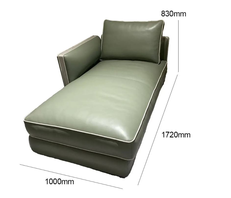 Antique Bronze Metal Finish Chaise Lounge Sofa W011SF10 Visionnaire style Bastian Dual  Lounge chair  Recliner Sofa W