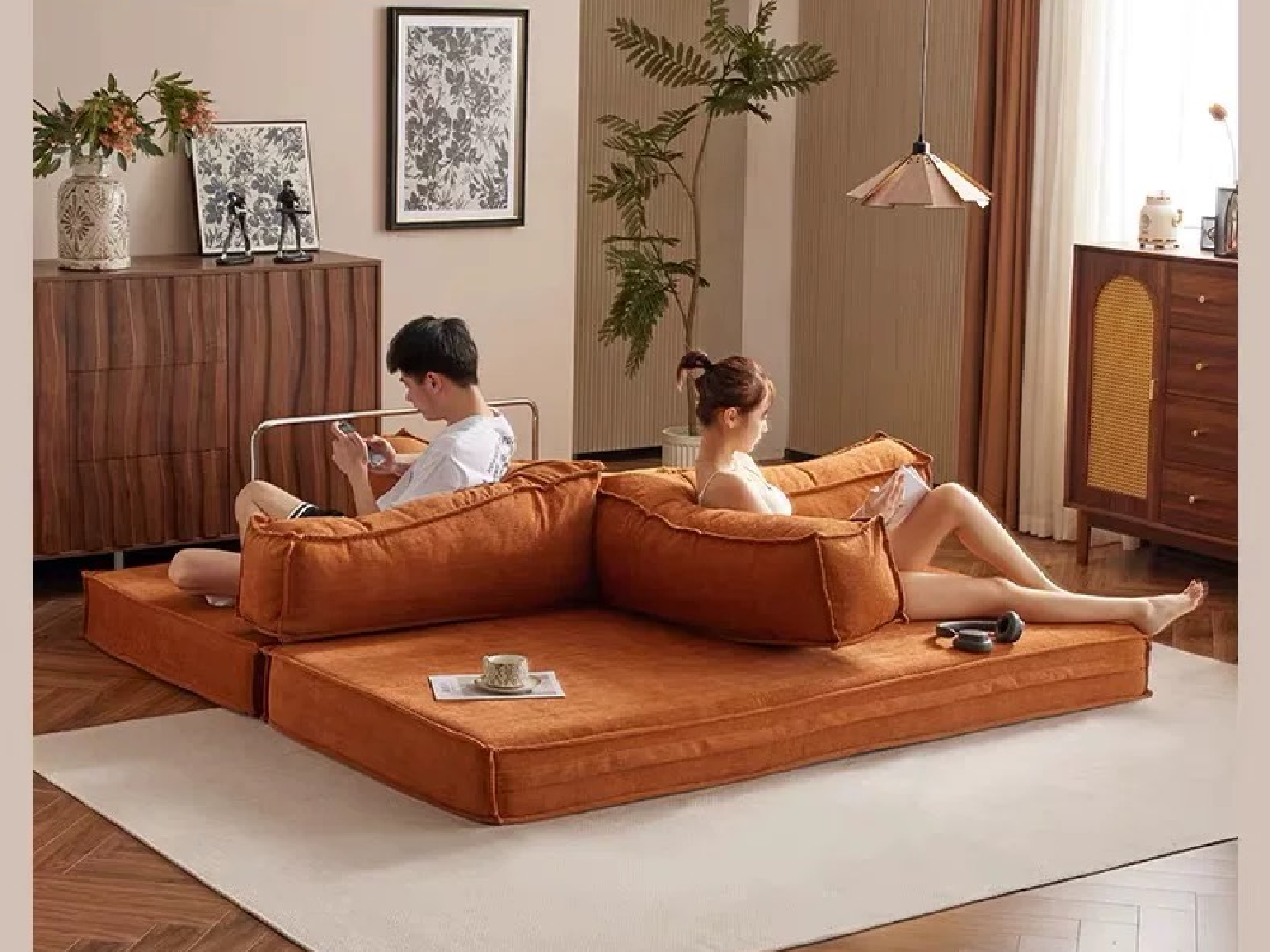 Teddy Sofa - A Vintage Folding Sofa Bed with Modular Design