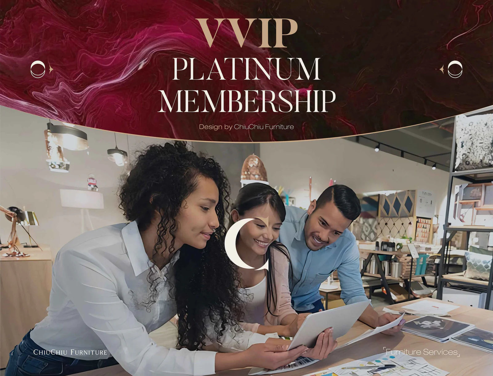 "Exclusive Membership for Premium Furniture: Unlock VIP Design Services, Custom Discounts, and Global Support" chiuchiufurniture_service