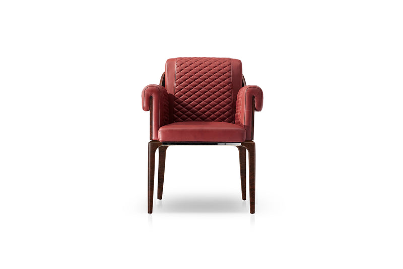 Italian modern light luxury dining chair W006D5 Bentley dining chair