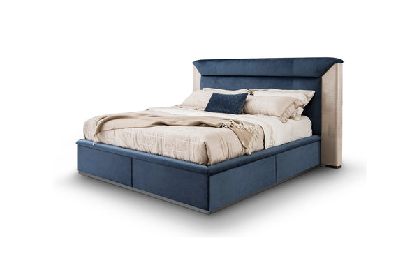 Bedroom Furniture Minimalist Design Upholstered Modern Leather Bed W010B10 Bentley style Tiverton Bed