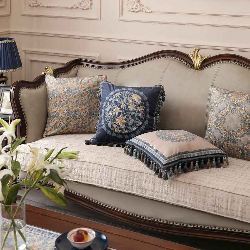 French Throw pillow cushion light luxury headrest car waist pillow