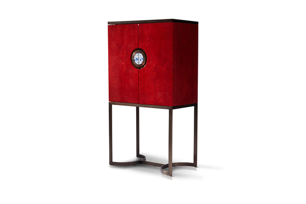 Antique Style Storage Cabinet with Metal Base for Living Rooms W003H16A Bentley Side cabinet