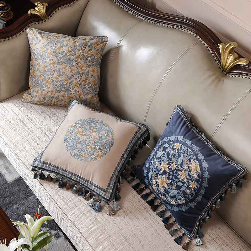 French Throw pillow cushion light luxury headrest car waist pillow