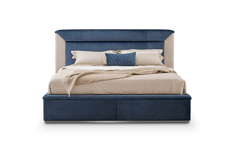 Bedroom Furniture Minimalist Design Upholstered Modern Leather Bed W010B10 Bentley Bed