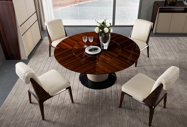 Round Dining Tables Set Patio Room Wood Top for 4 Seat New Luxury Dining Table W003D1 Bentley Dining Table - Details